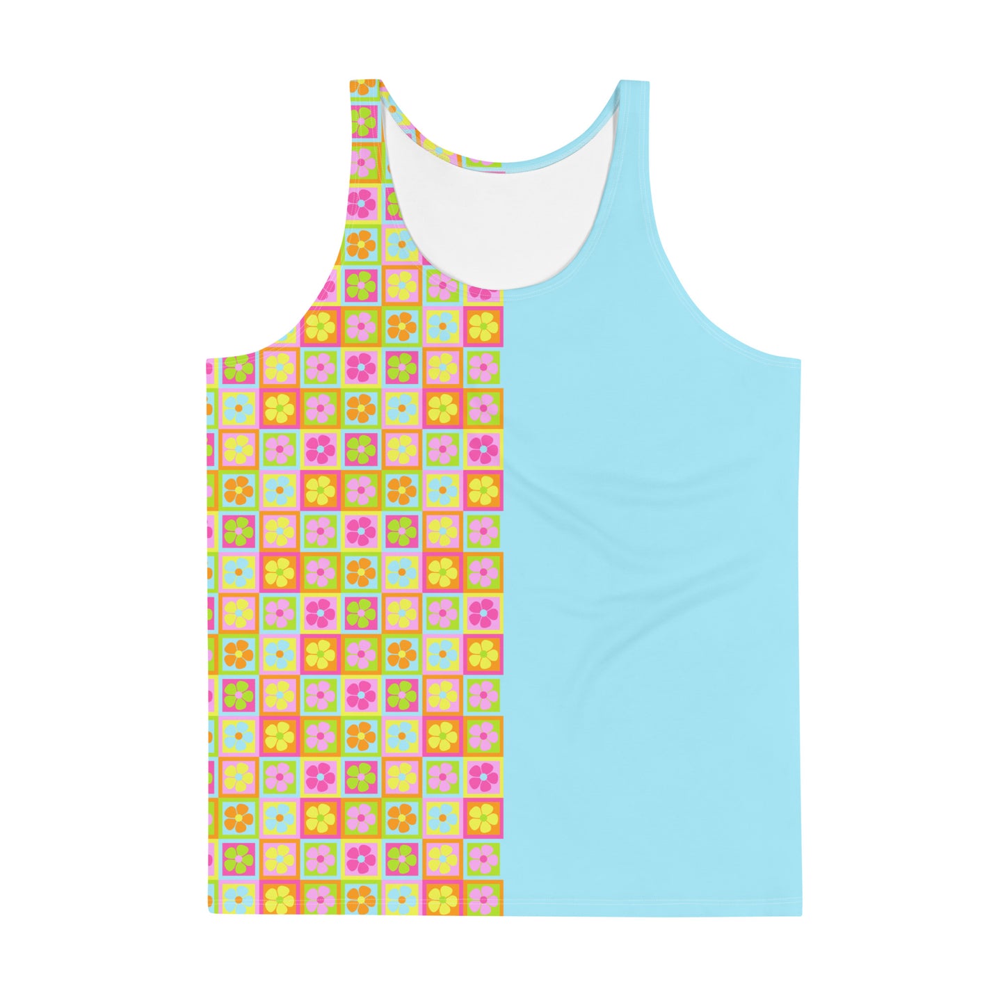 Full Bloom | Light Blue Tank Top