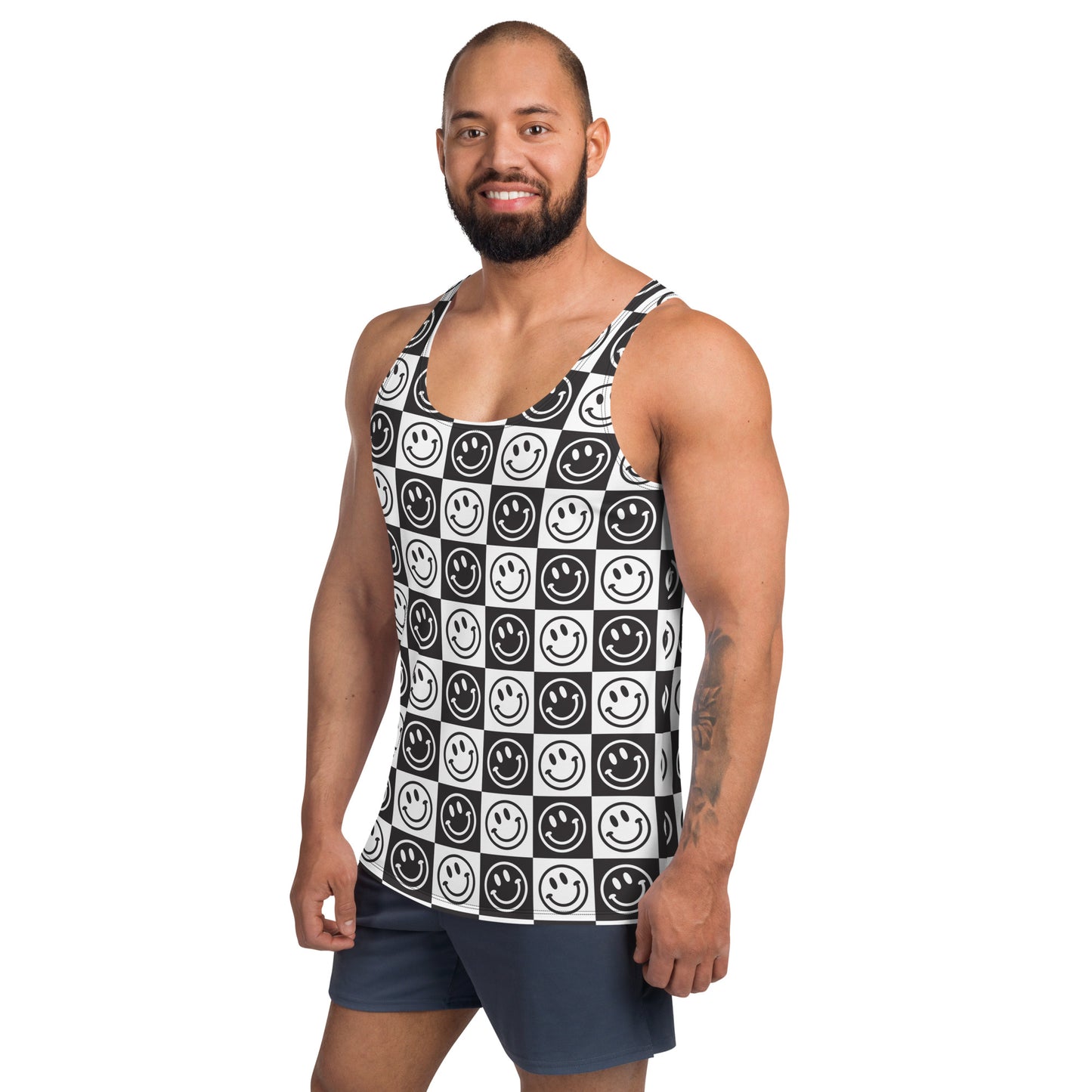 B&W Checker Smile Tank Top