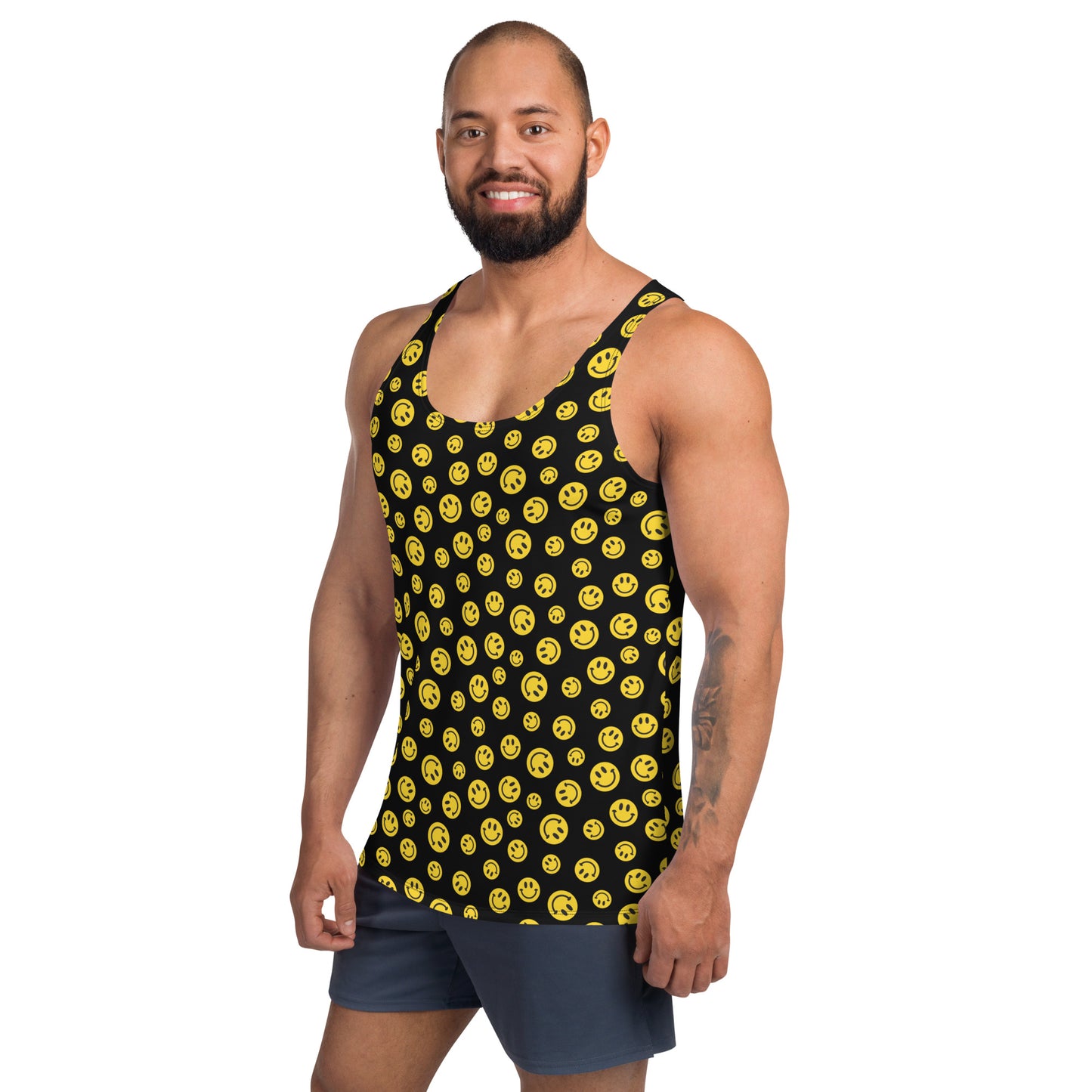 Yellow Smile Unisex Tank Top