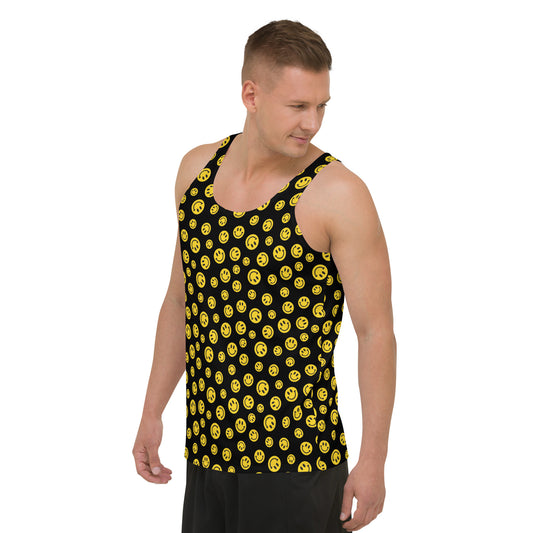 Yellow Smile Unisex Tank Top