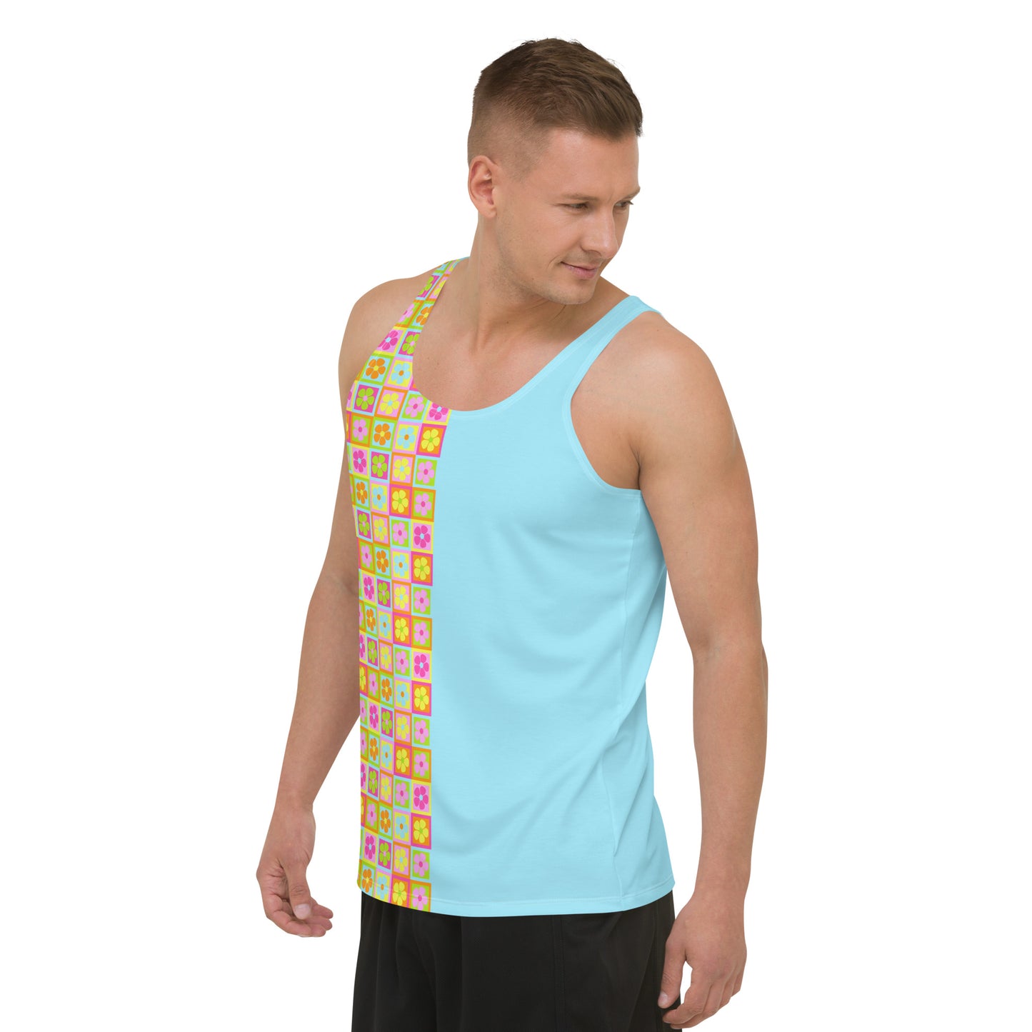 Full Bloom | Light Blue Tank Top