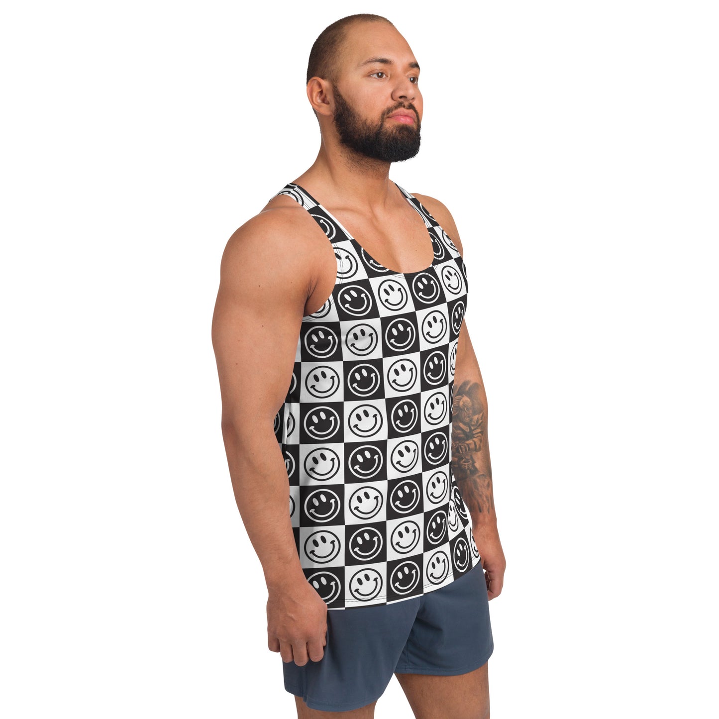 B&W Checker Smile Tank Top