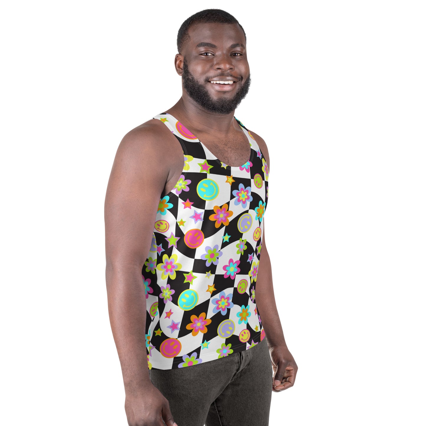 Groovy Checker Tank Top