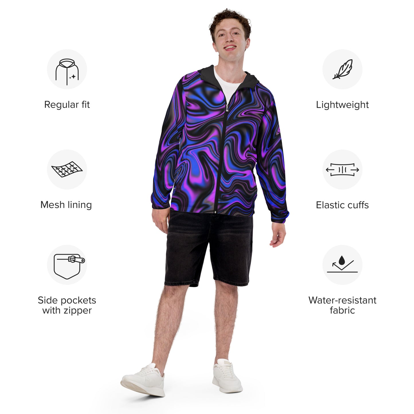 Purple Swirl Windbreaker