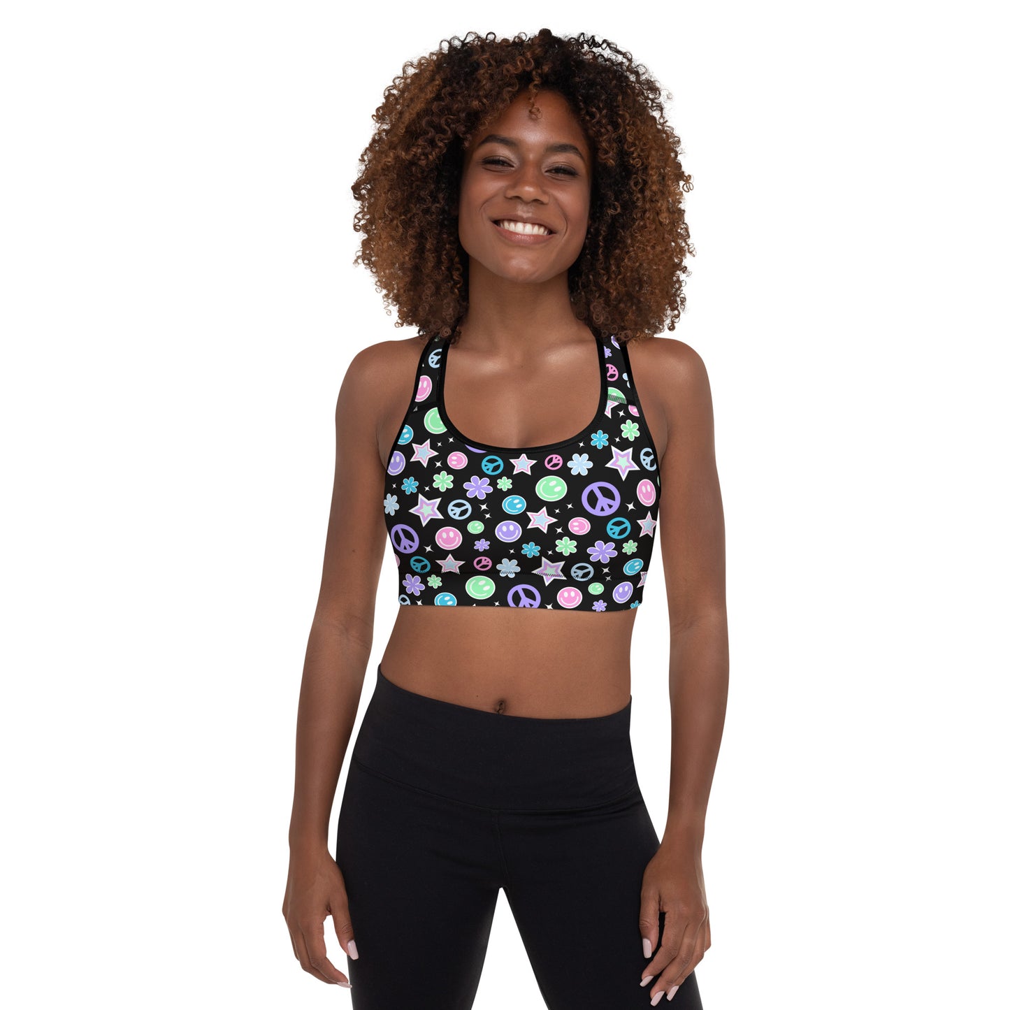 Dark N Groovy Padded Sports Bra