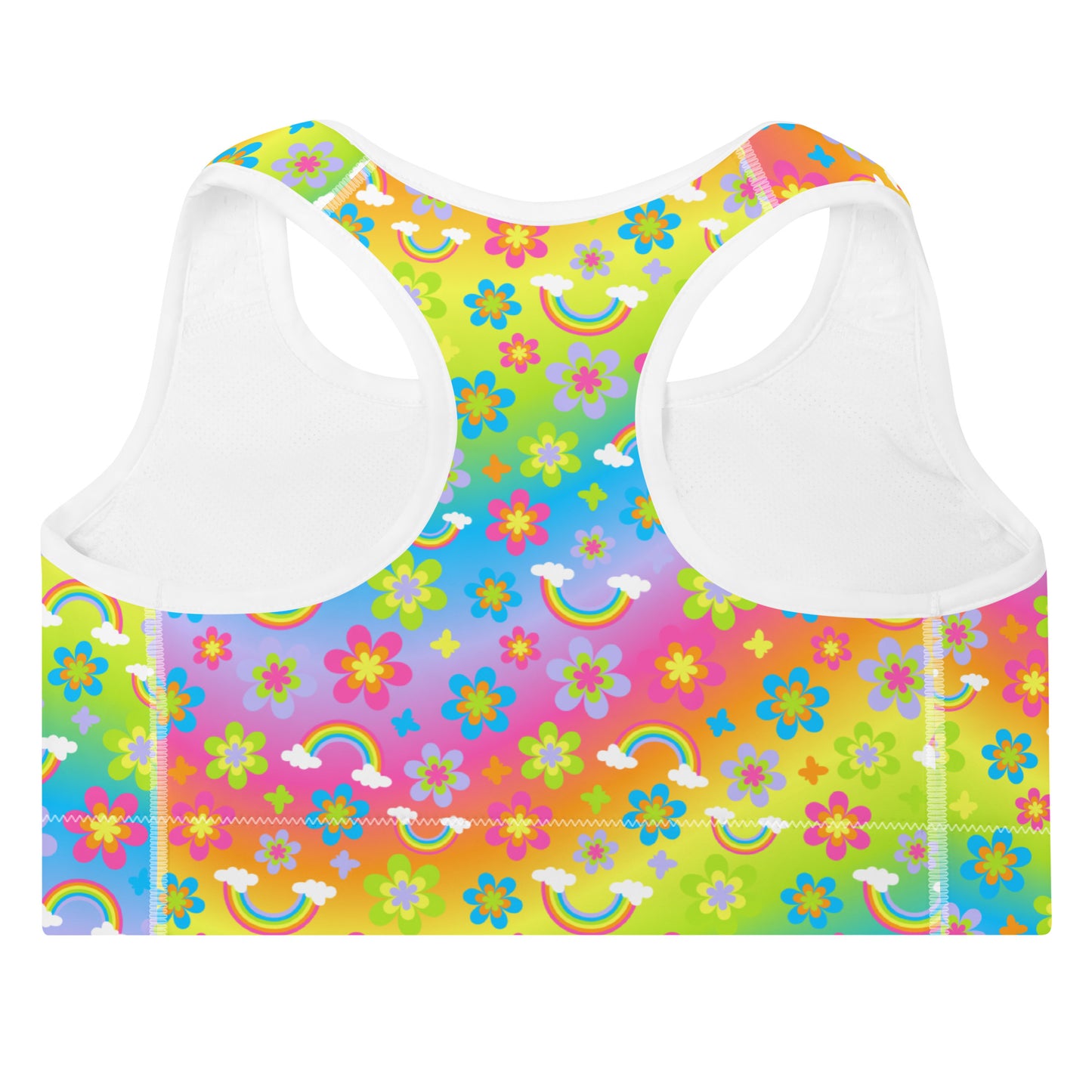 Funky Town Rainbow Padded Sports Bra