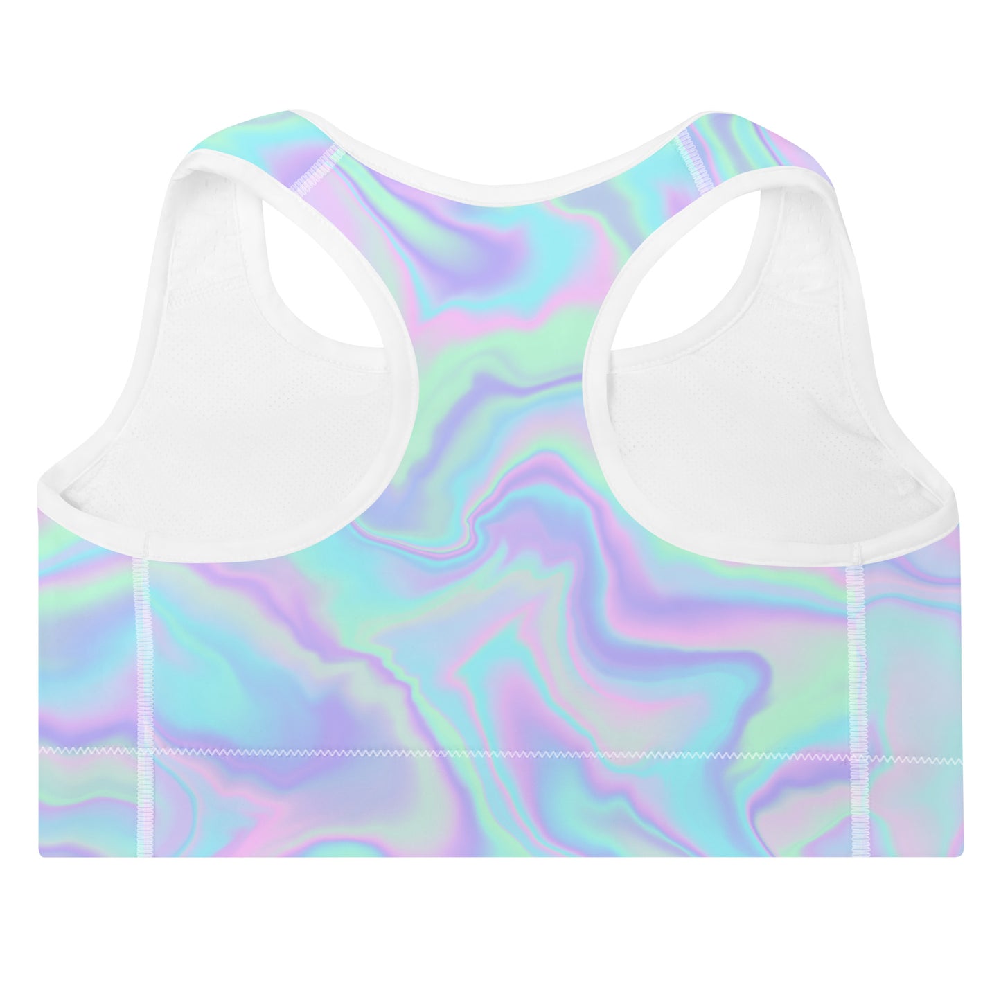 Pastel Watercolor Padded Sports Bra