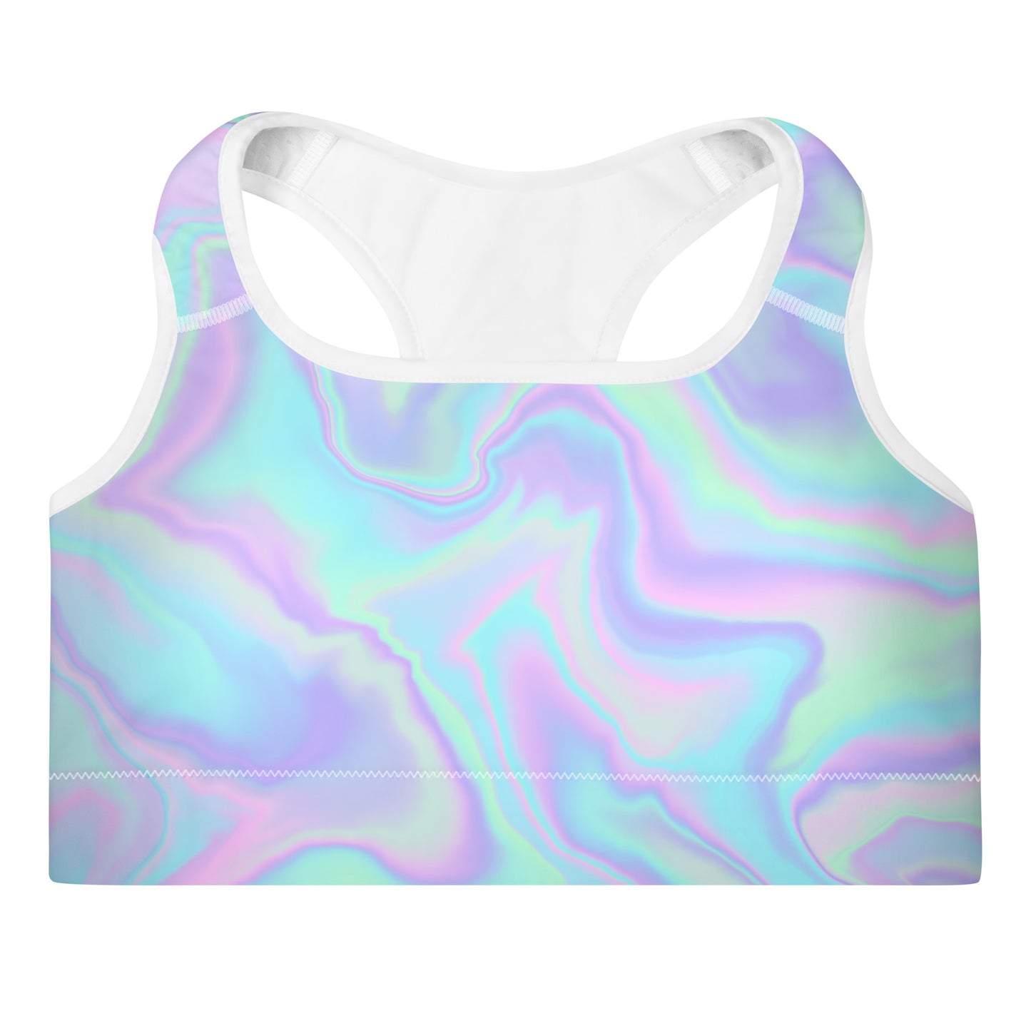 Pastel Watercolor Padded Sports Bra