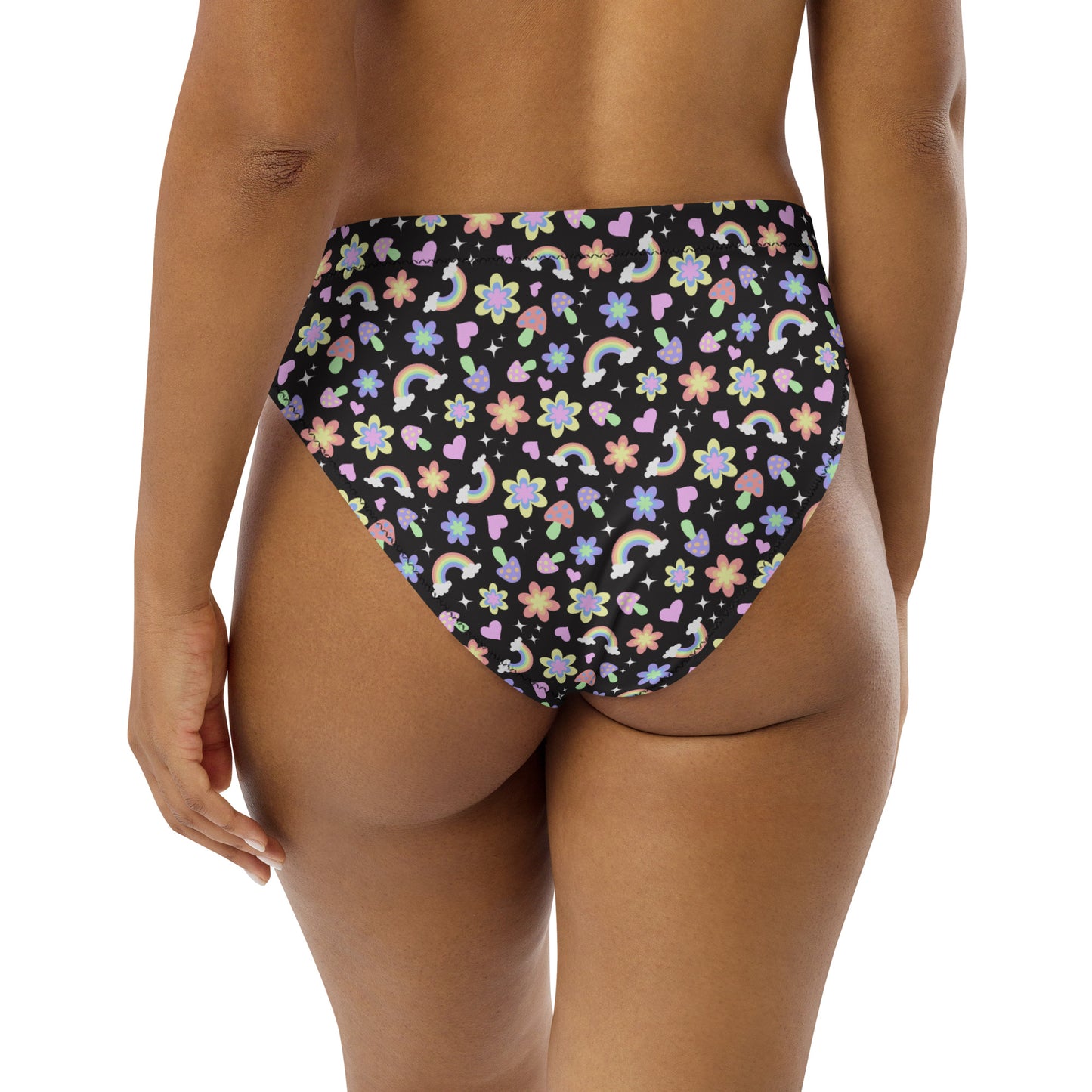 Dark Garden High-Waisted Bikini Bottom