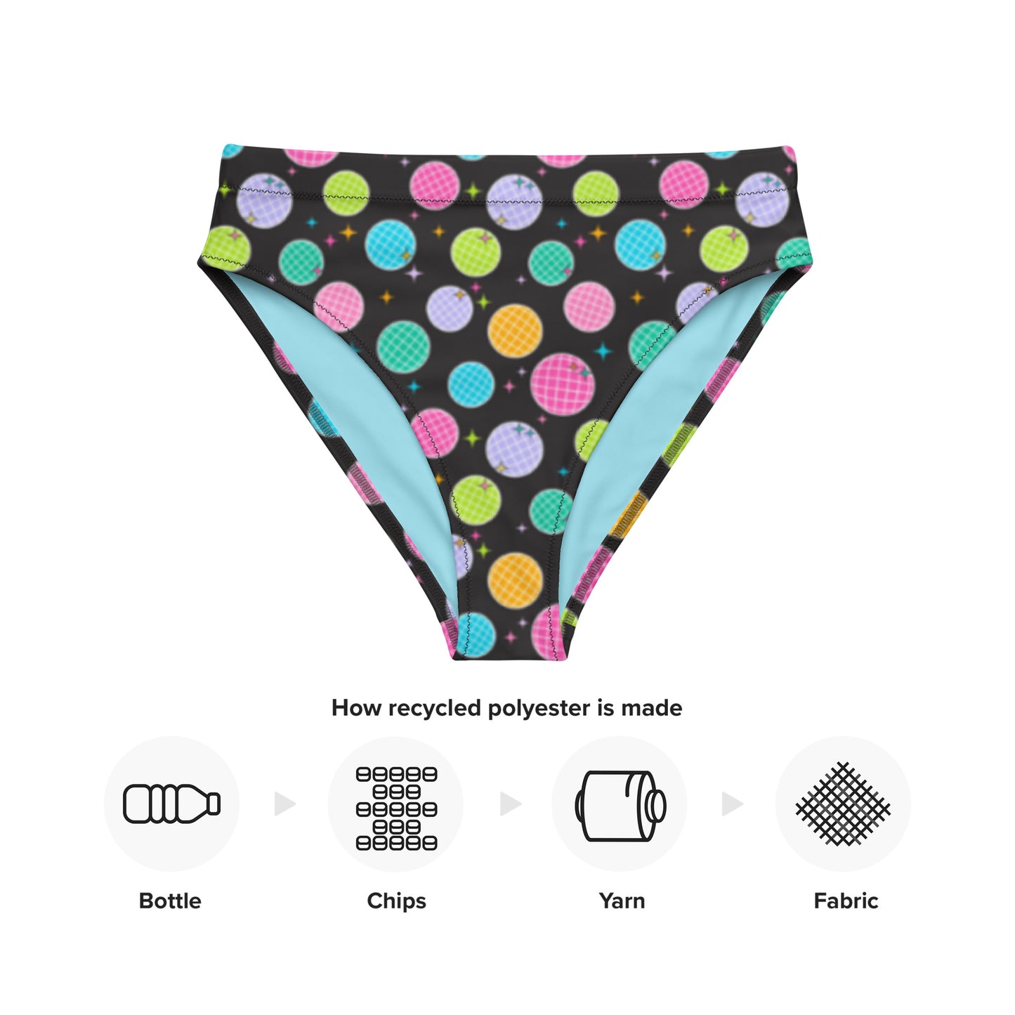 Disco High-Waisted Bikini Bottom