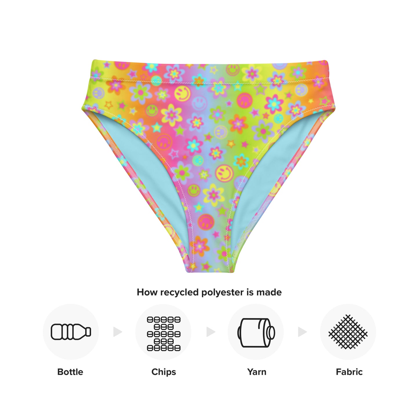 Electric Daze High-Waisted Bikini Bottom