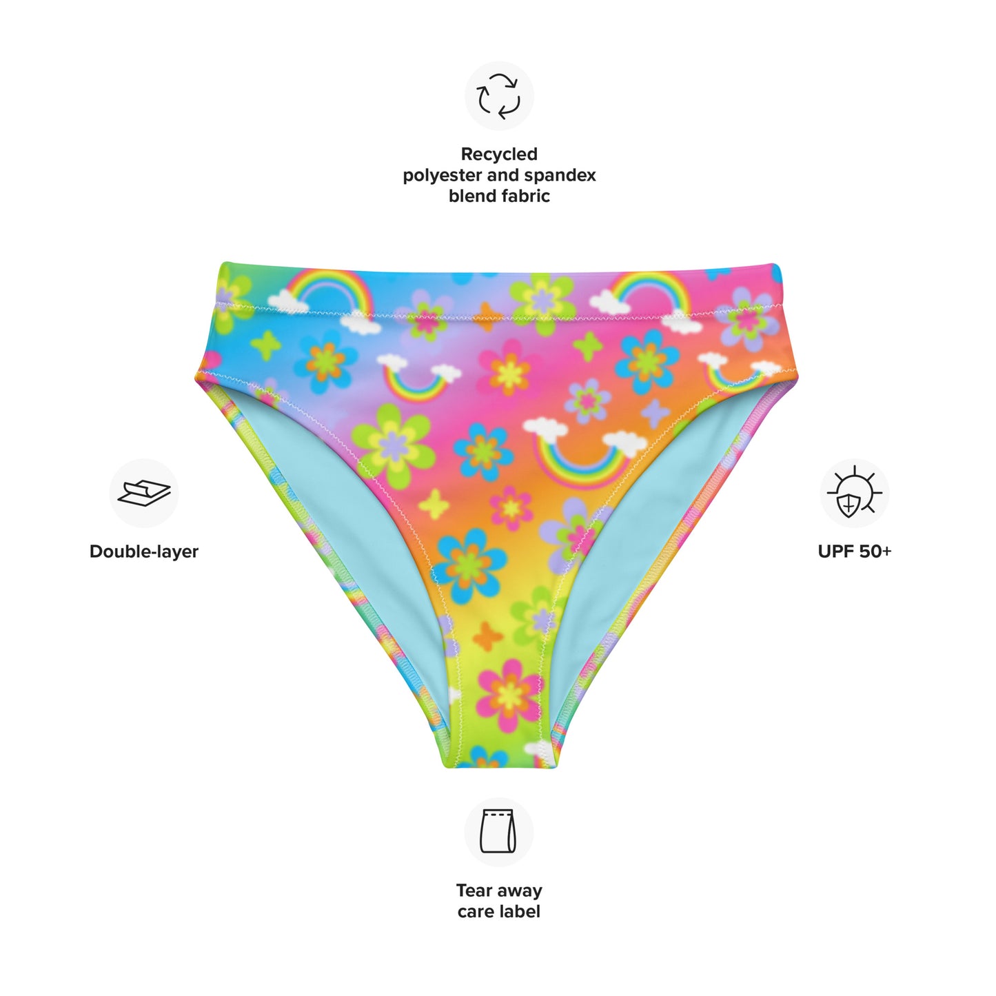 Funky Town High-Waisted Bikini Bottom