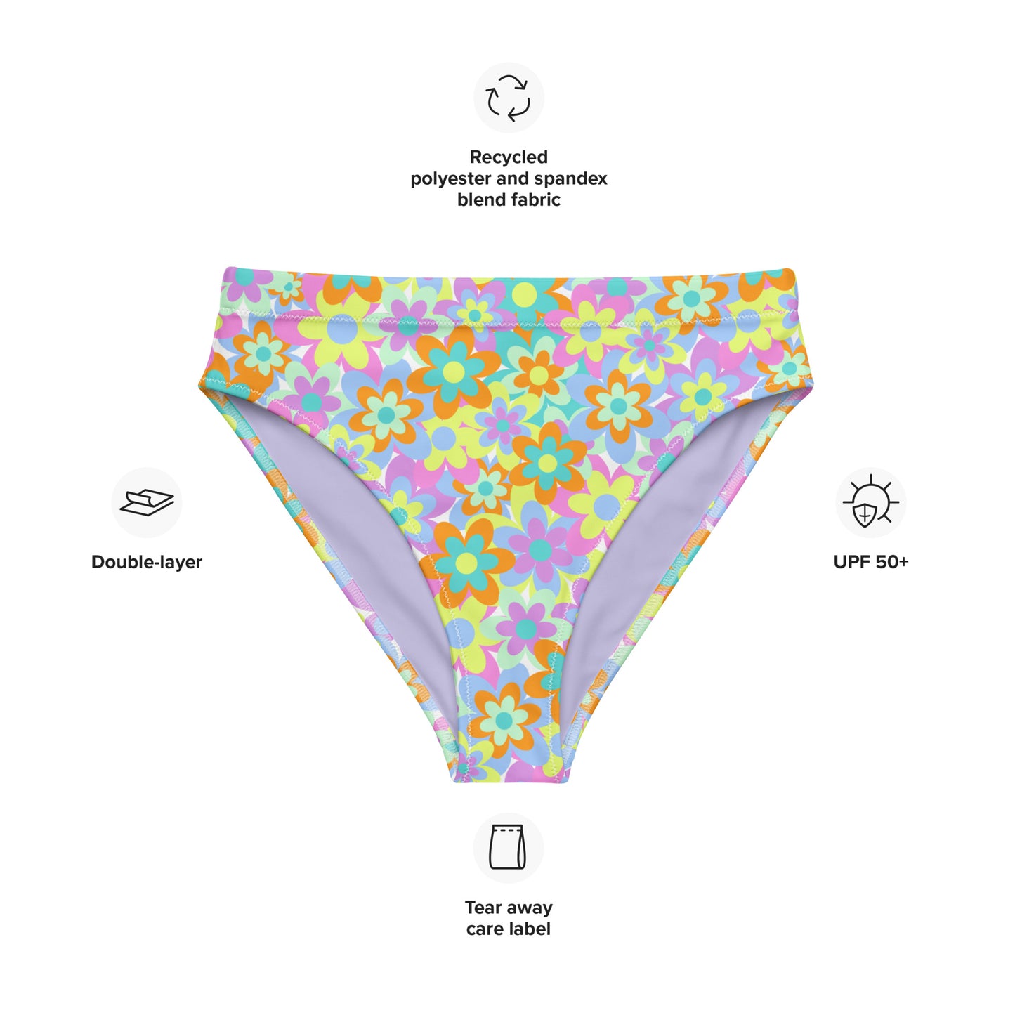 Crazy Daisy High-Waisted Bikini Bottom