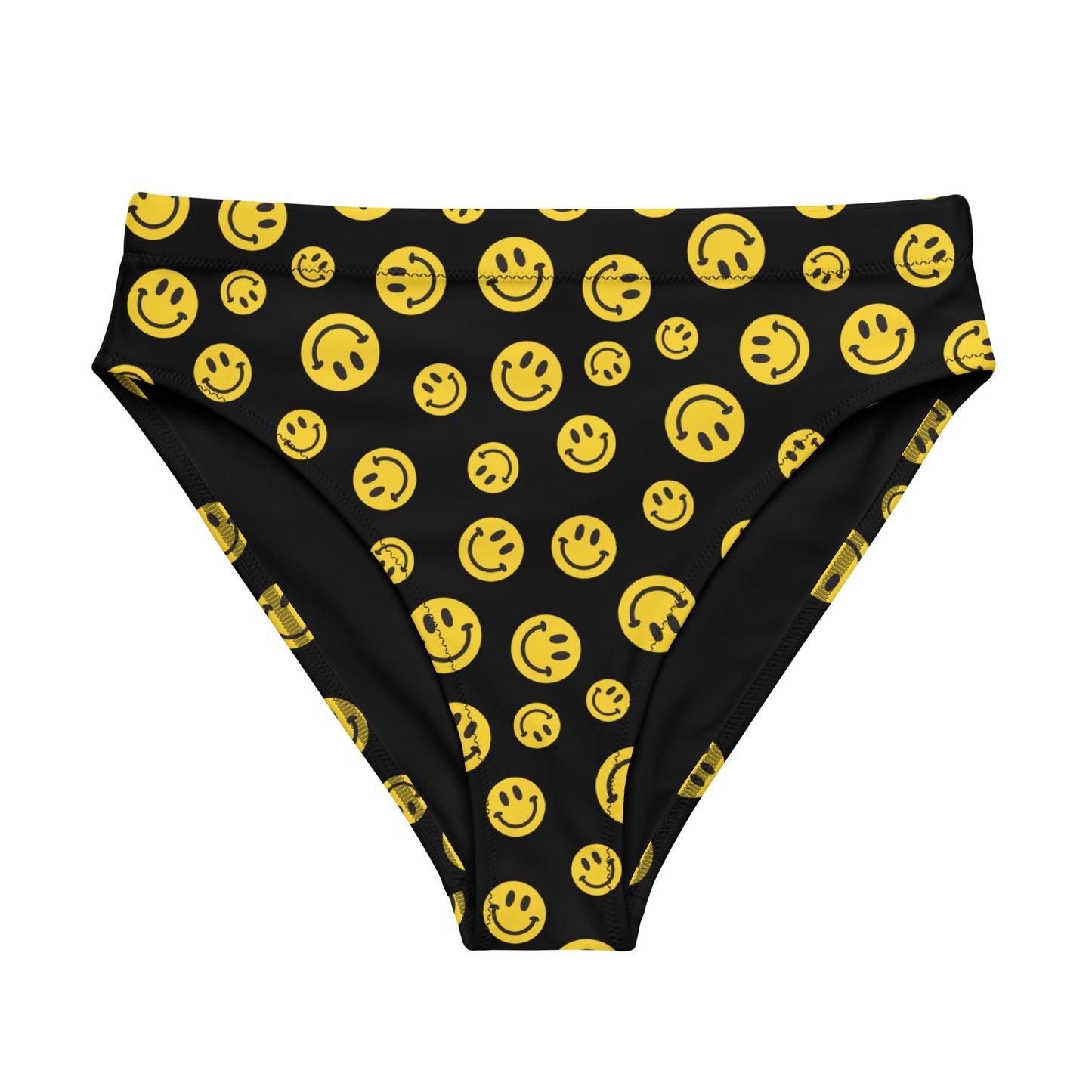 Yellow Smile High-Waisted Bikini Bottom