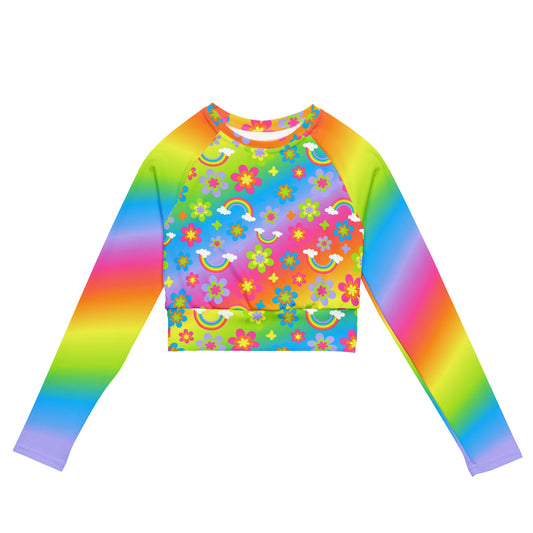 Funky Town Long-Sleeve Crop Top