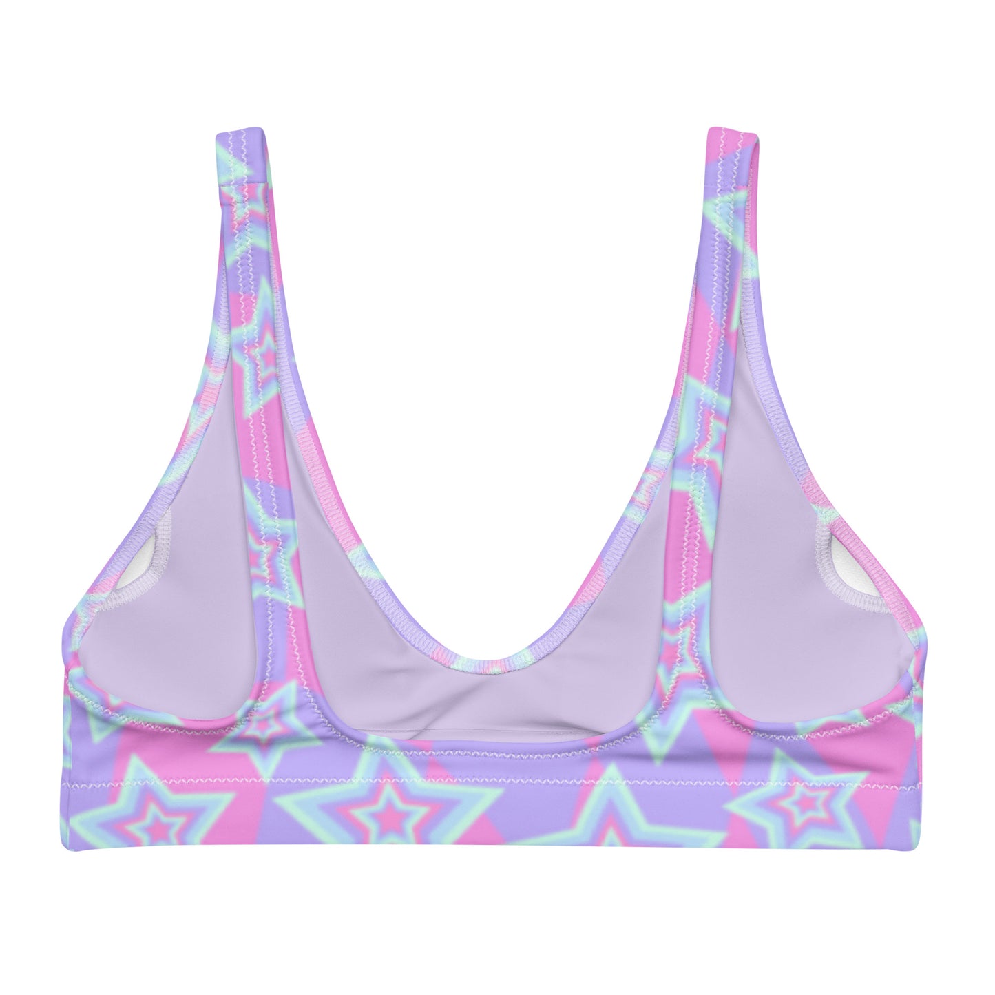 Pastel Stars Padded Bikini Top