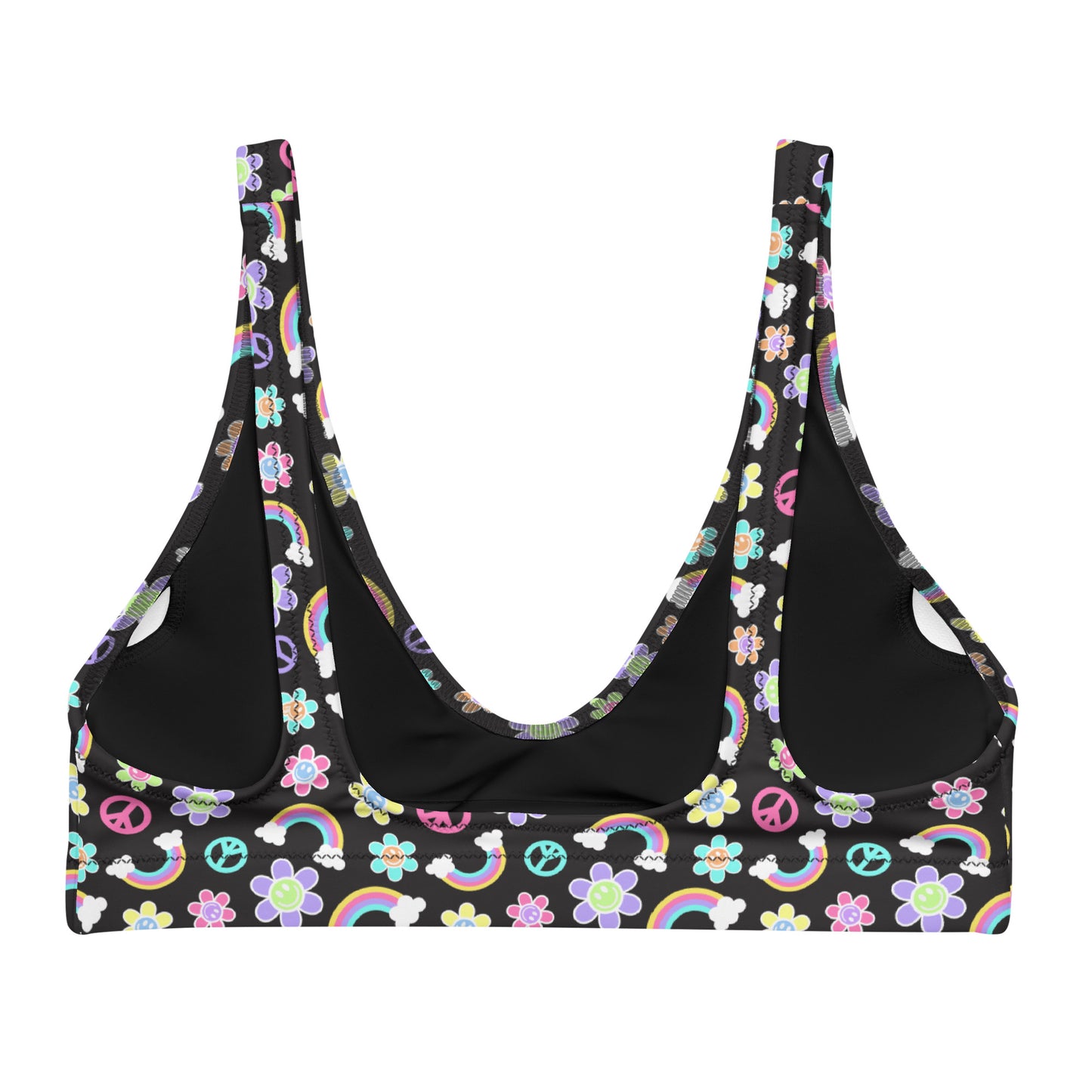 PLUR Power Padded Bikini Top