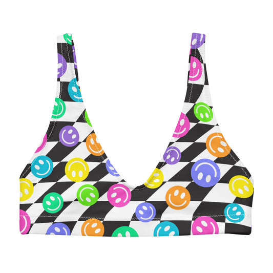 Happy Trippy Padded Bikini Top