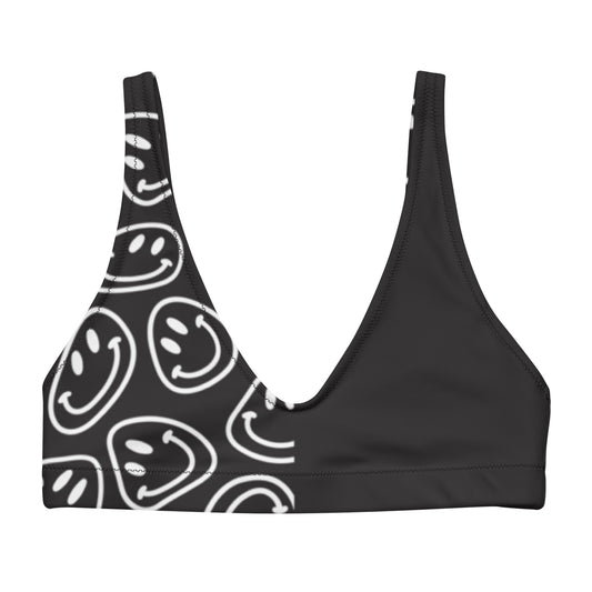 B&W Smiles Split Padded Bikini Top