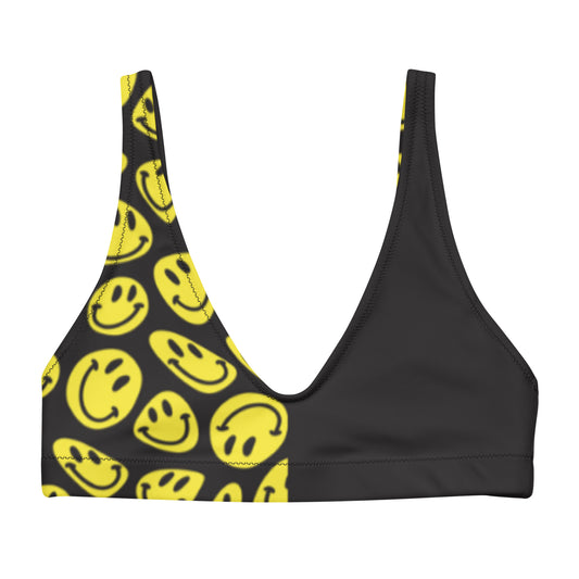 Trippy Split Smiles Padded Bikini Top