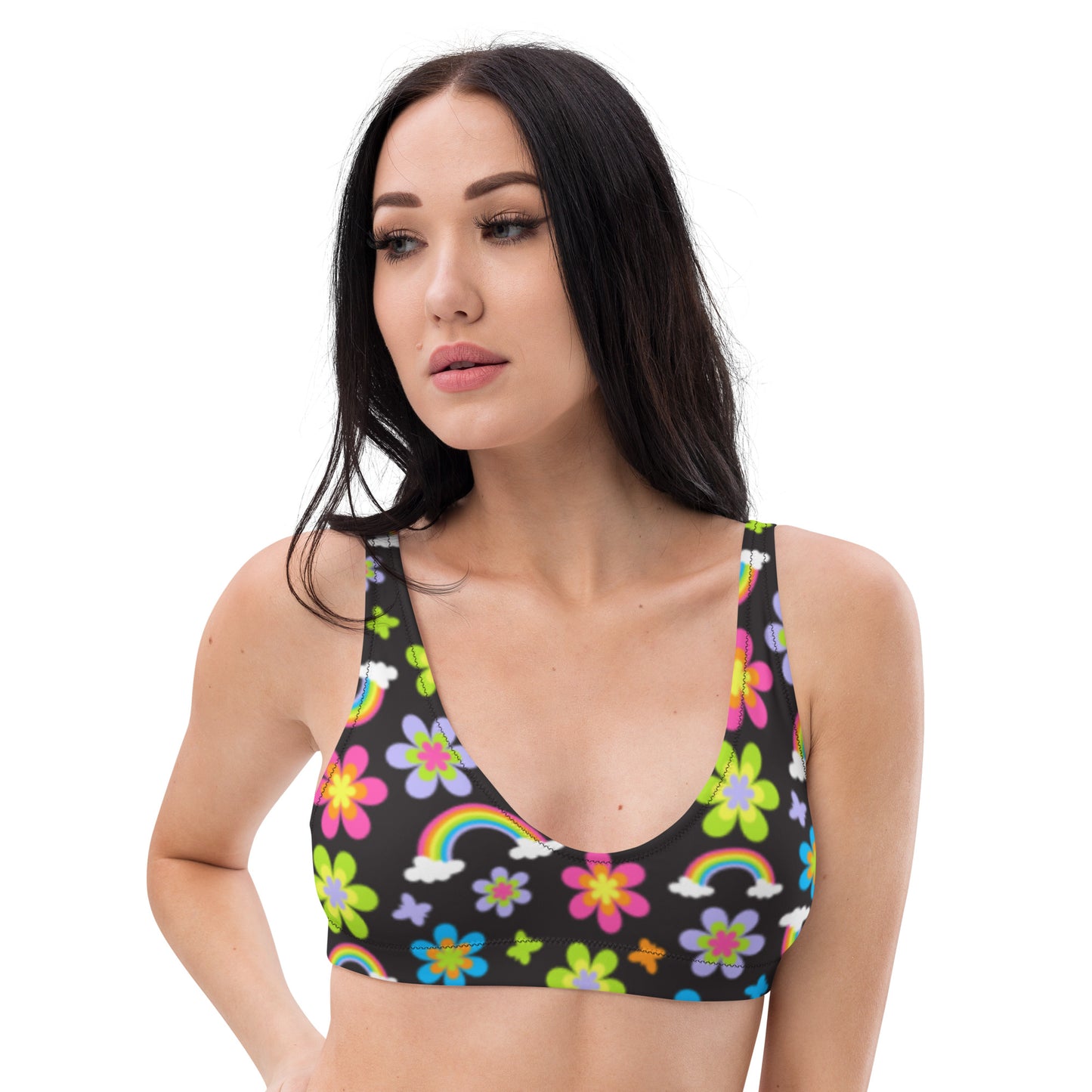 Funky Town Black Padded Bikini Top