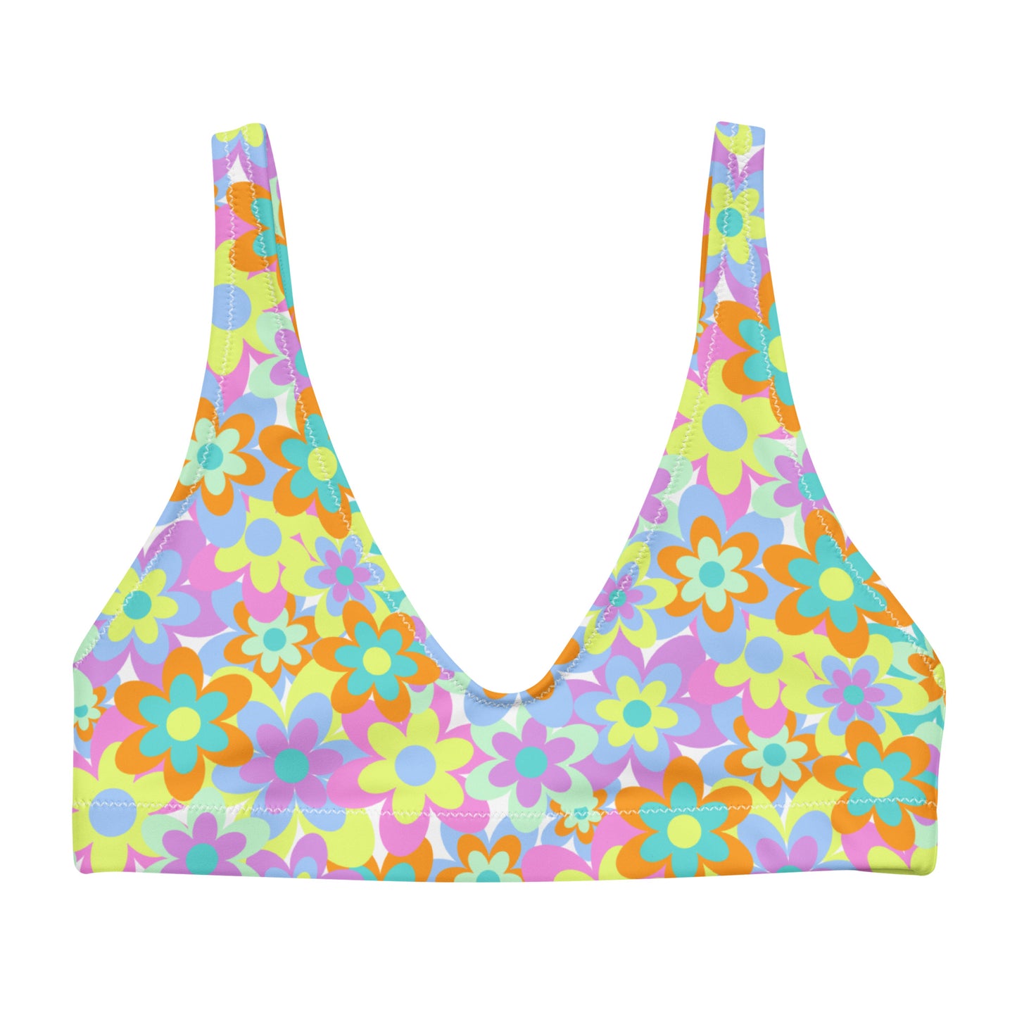 Crazy Daisy Padded Bikini Top