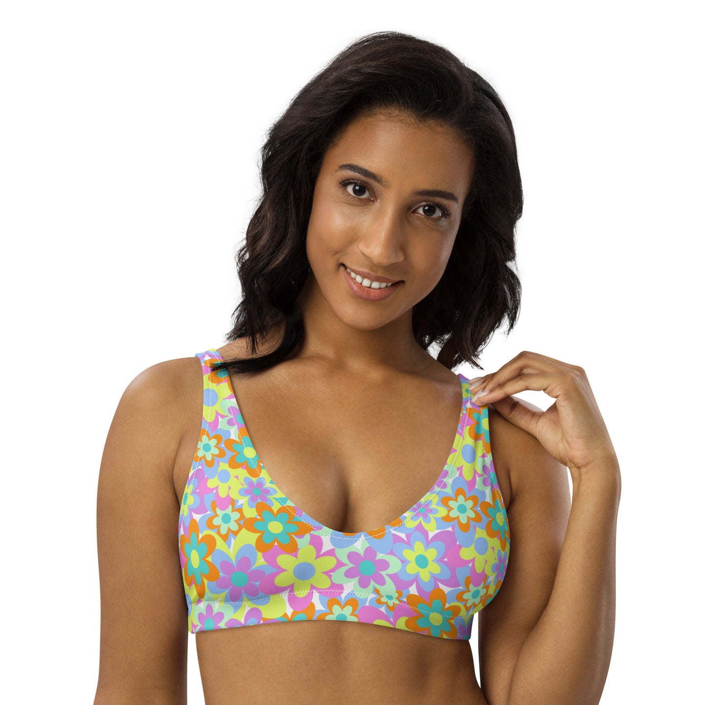 Crazy Daisy Padded Bikini Top