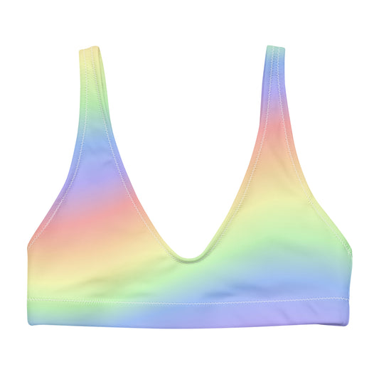 Rainbow Sherbet Padded Bikini Top