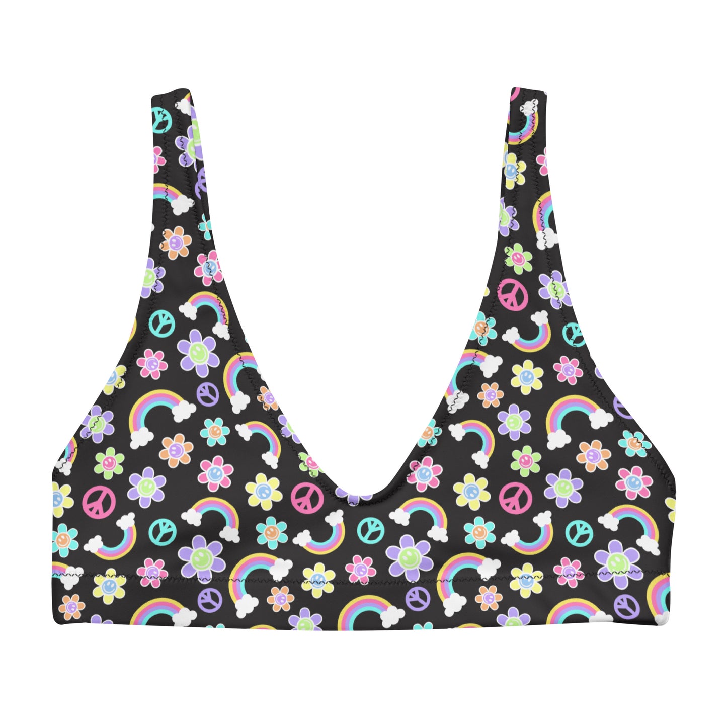 PLUR Power Padded Bikini Top