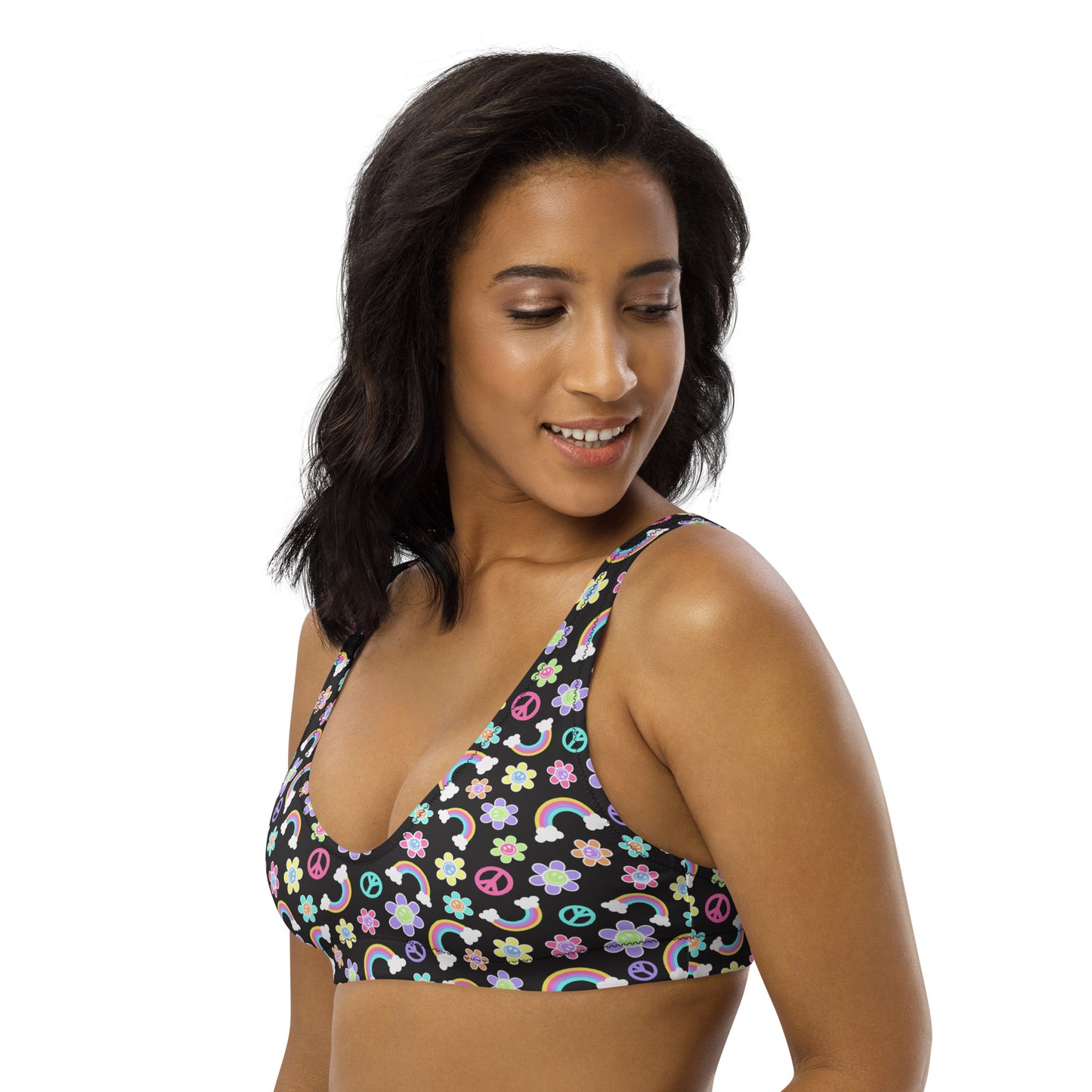 PLUR Power Padded Bikini Top