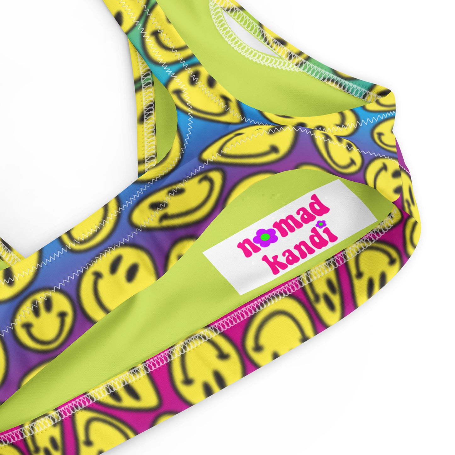 Rainbow Raver Padded Bikini Top