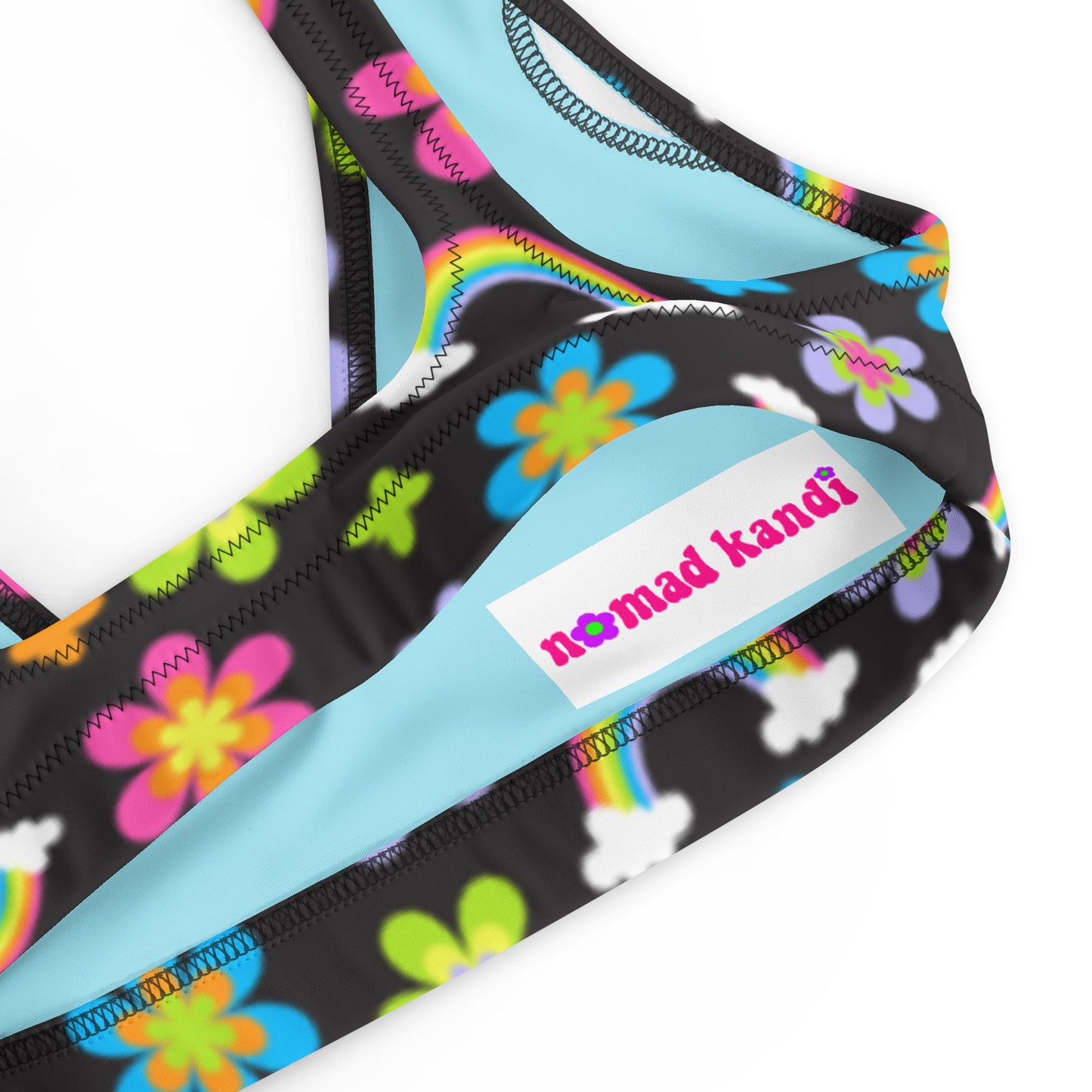 Funky Town Black Padded Bikini Top