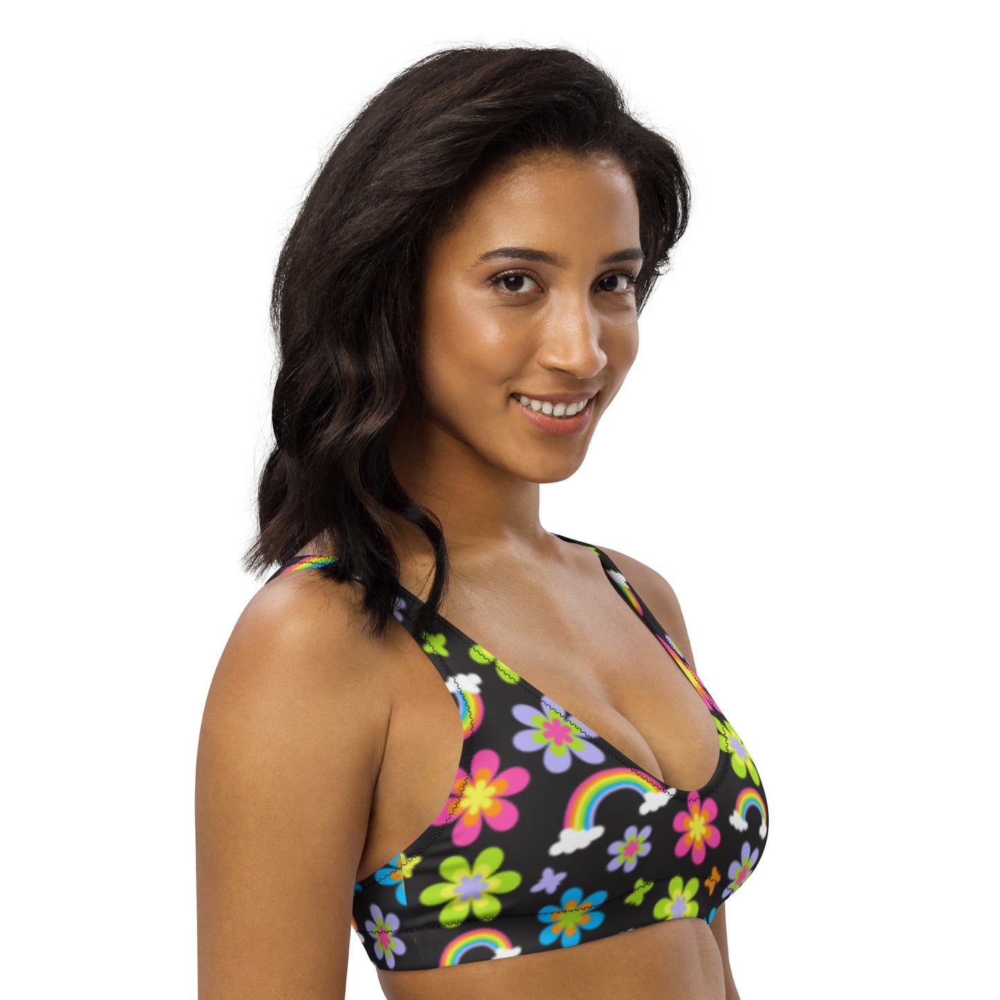 Funky Town Black Padded Bikini Top