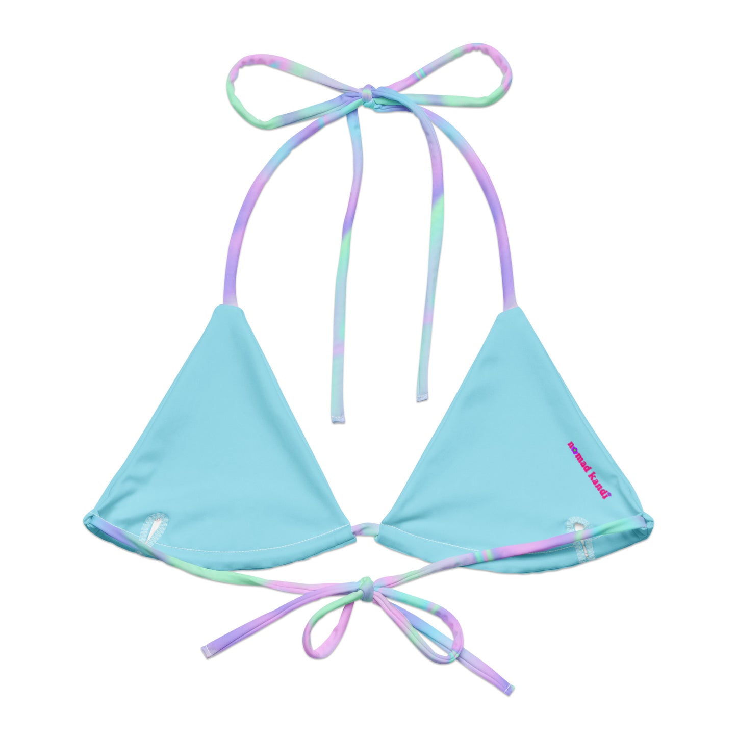 Pastel Watercolor String Bikini Top