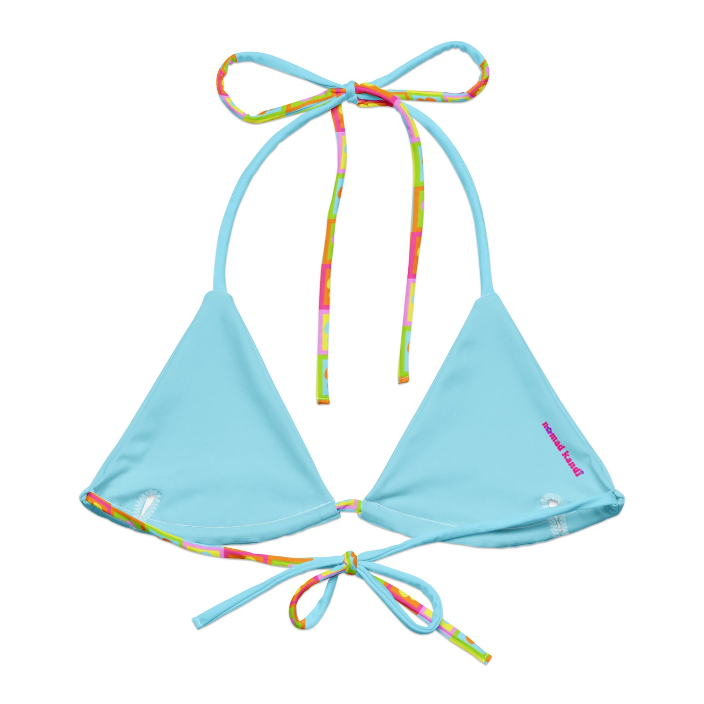 Full Bloom | Light Blue String Bikini Top