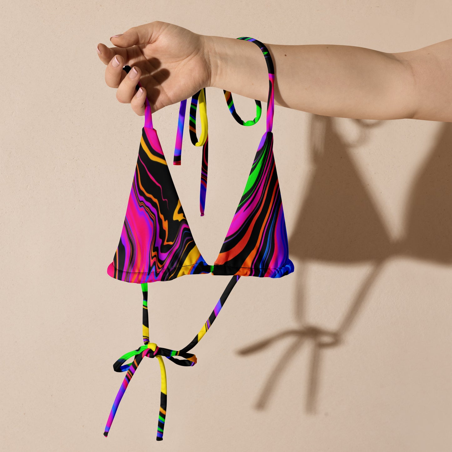 Dark Rainbow V2 String Bikini Top