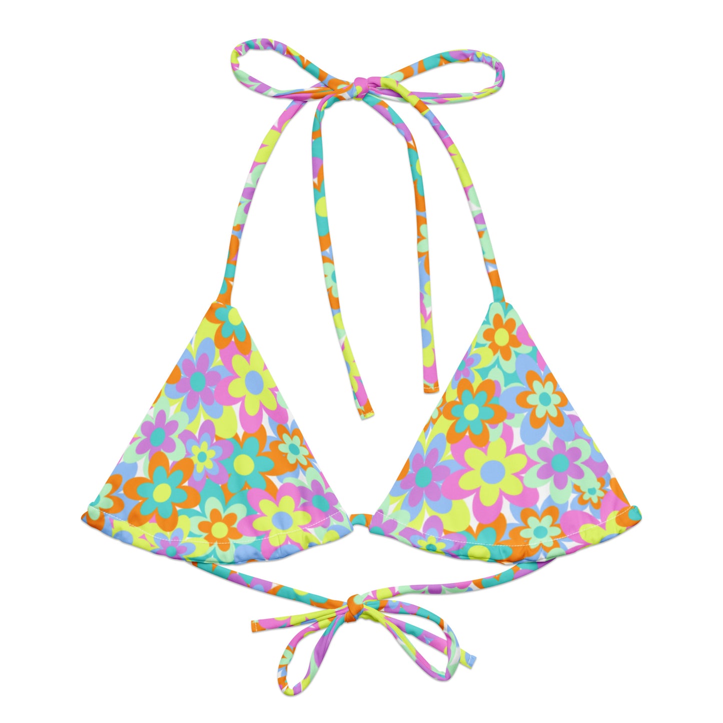 Crazy Daisy String Bikini Top