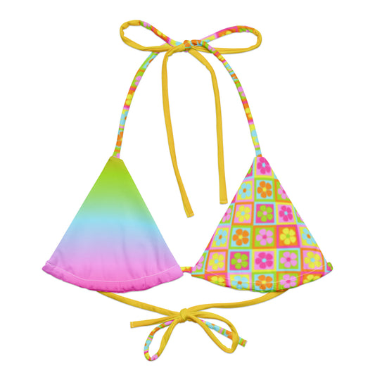 Full Bloom | Vibrancy Recycled String Bikini Top