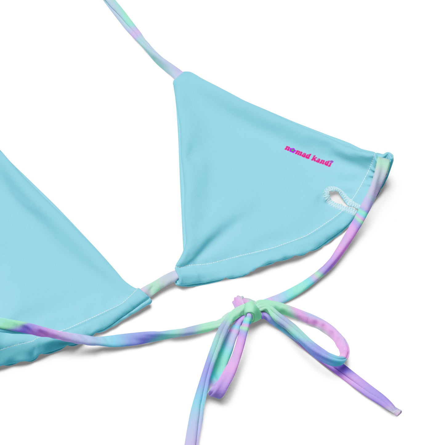 Pastel Watercolor String Bikini Top