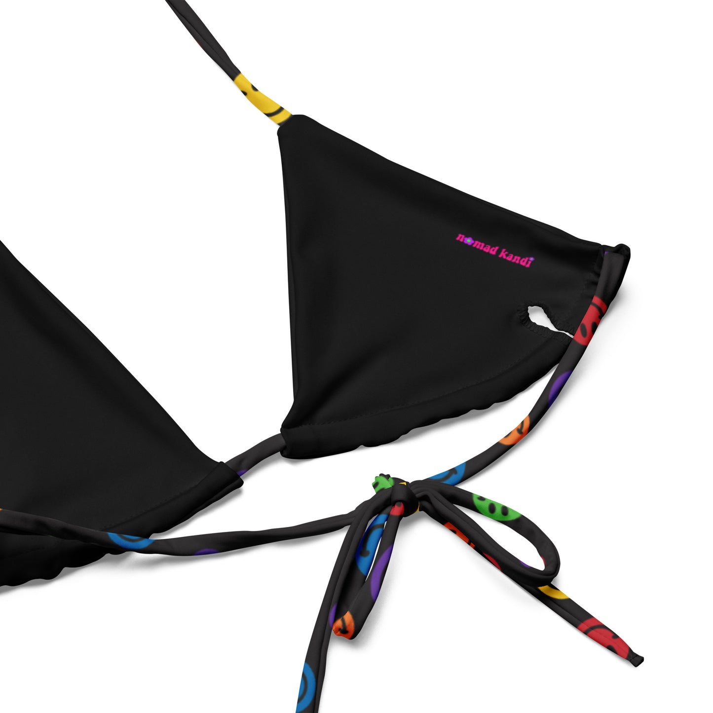 Rainbow Smiles String Bikini Top