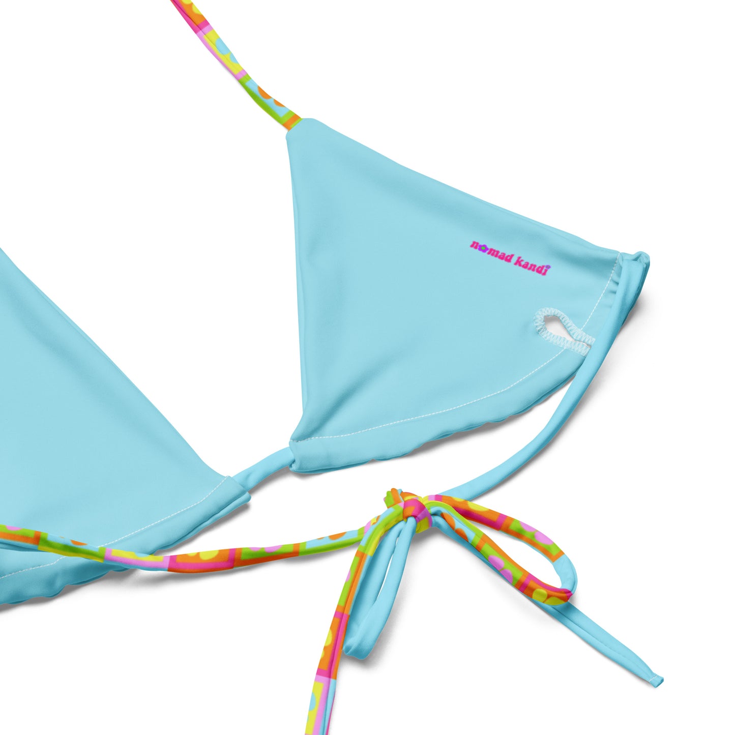 Full Bloom | Light Blue String Bikini Top