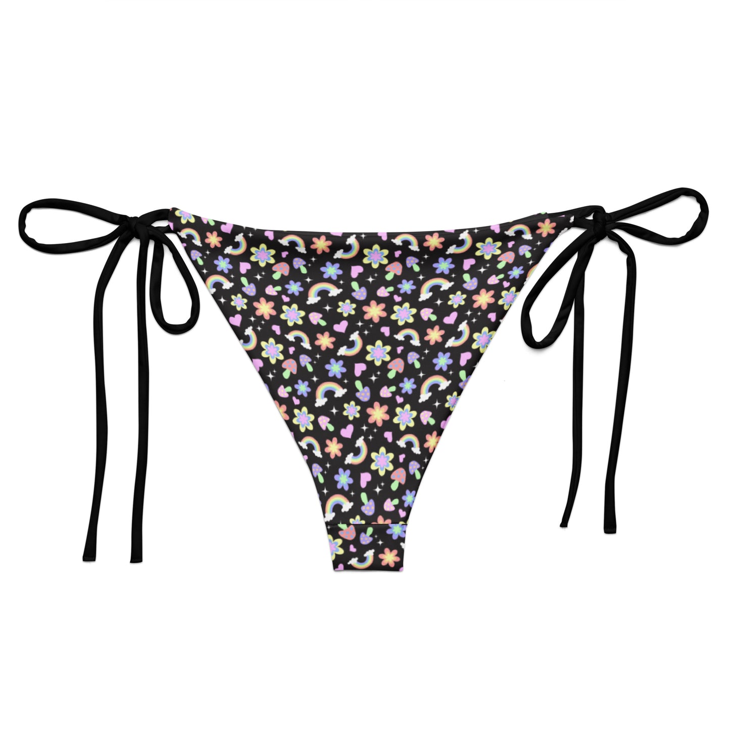 Dark Garden String Bikini Bottom