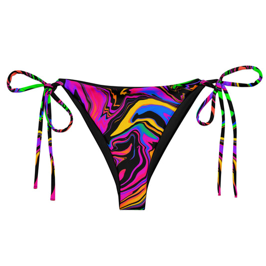 Dark Rainbow String Bikini Bottom