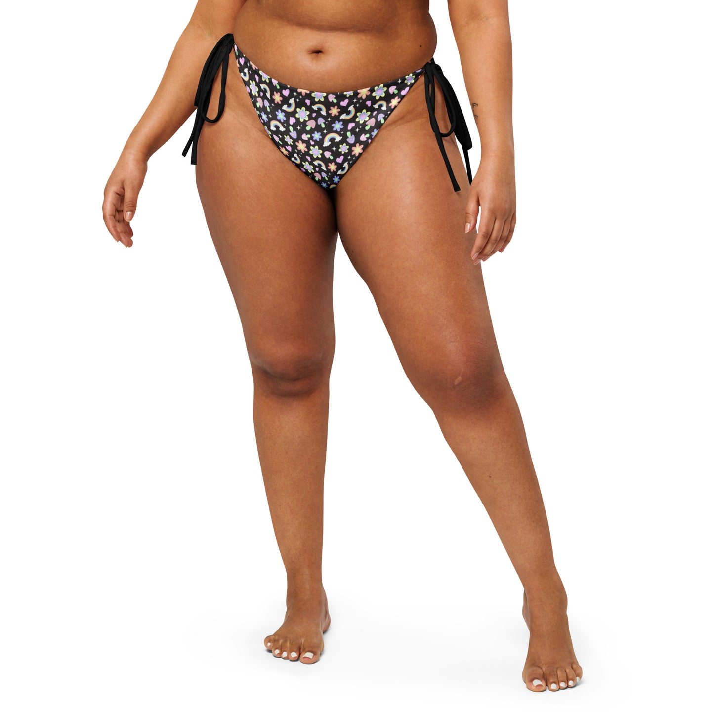 Dark Garden String Bikini Bottom