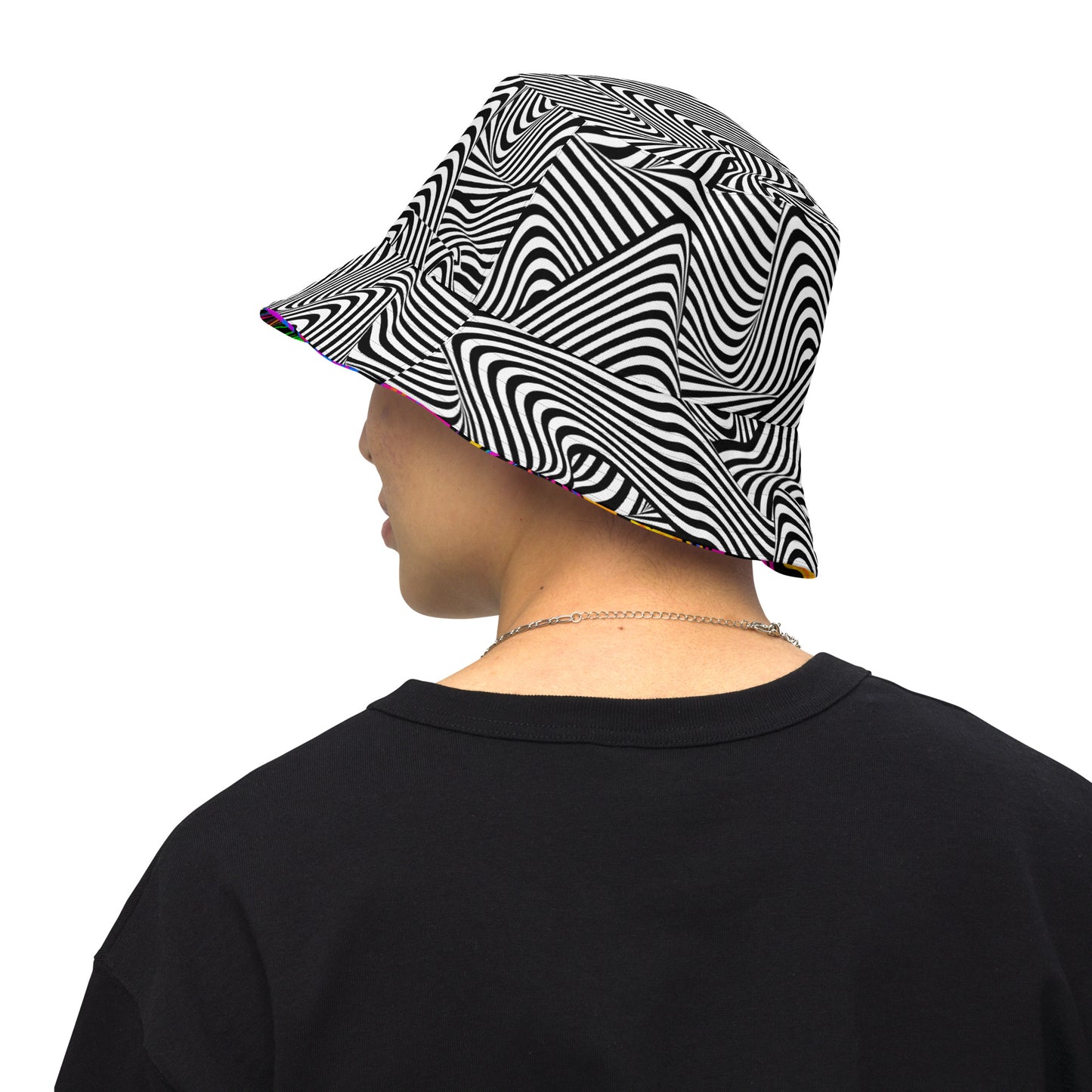 Dark Rainbow & Mind Melt Reversible Bucket Hat