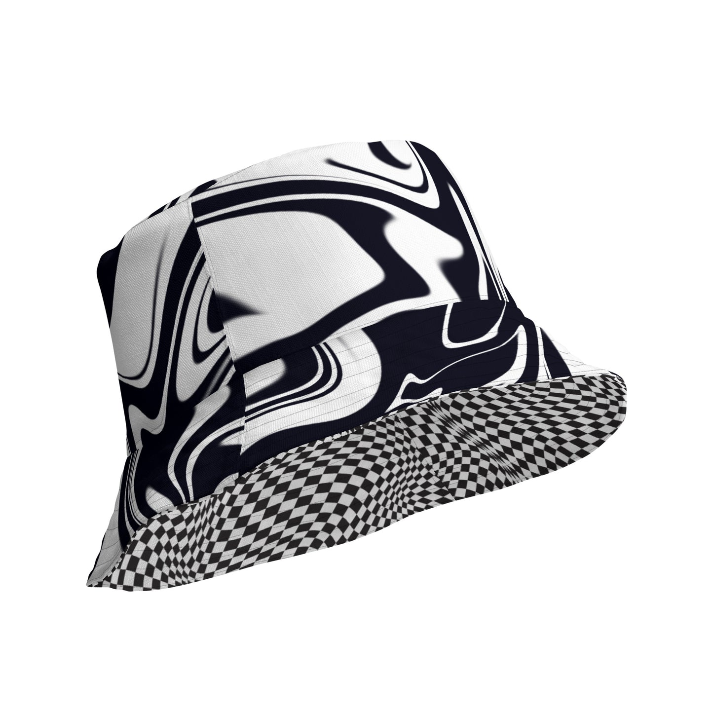 Dimension | B&W Swirl Reversible Bucket Hat