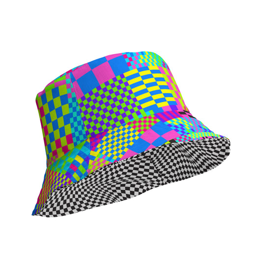 Glitch Reversible Bucket Hat