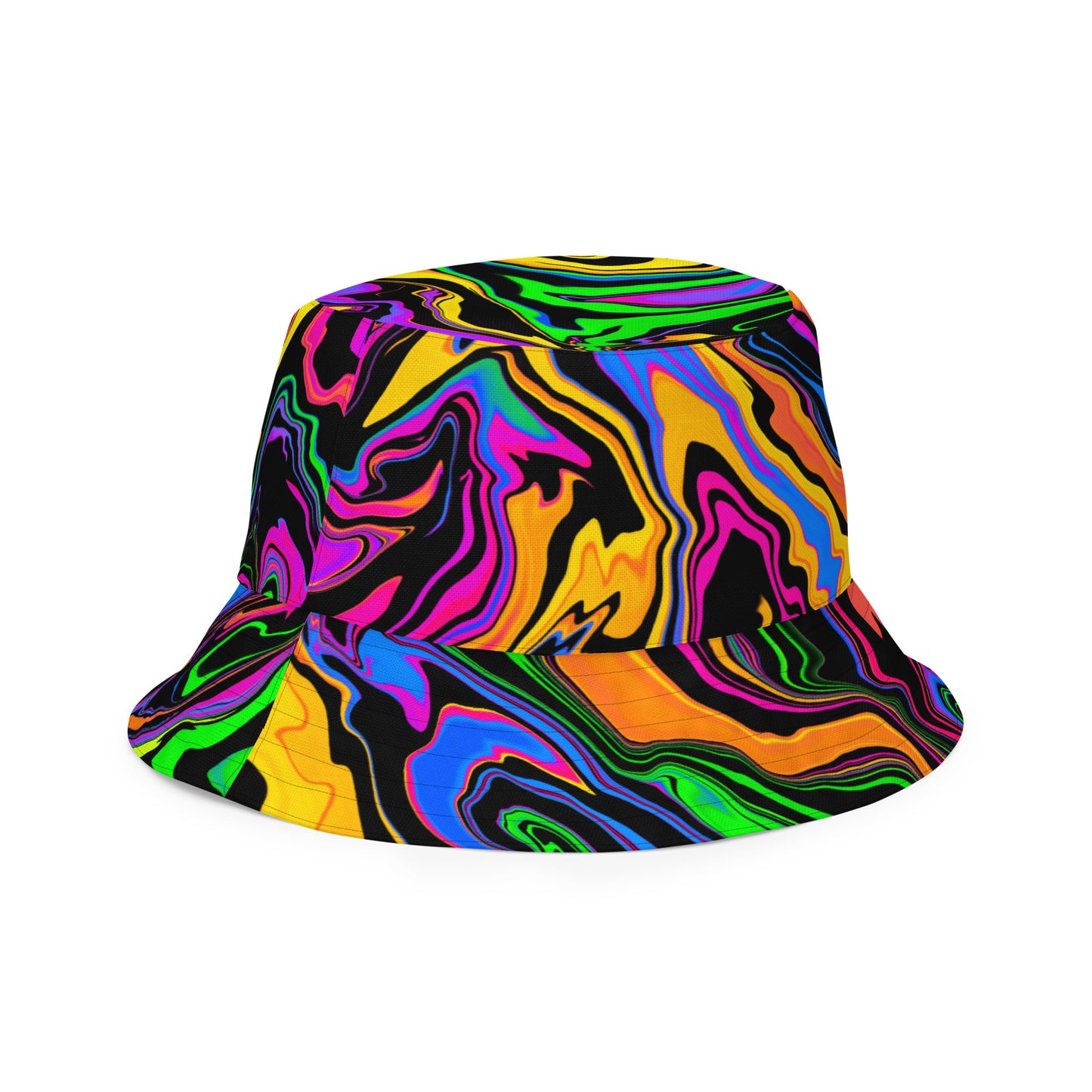 Dark Rainbow & Mind Melt Reversible Bucket Hat