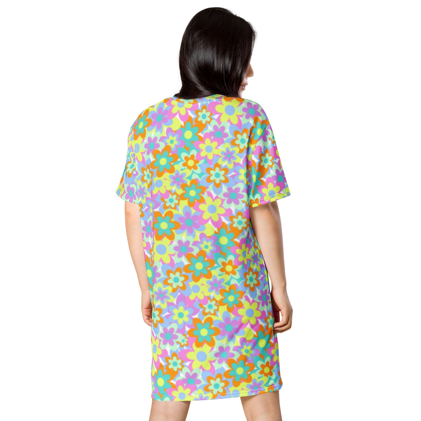 Crazy Daisy T-shirt Dress