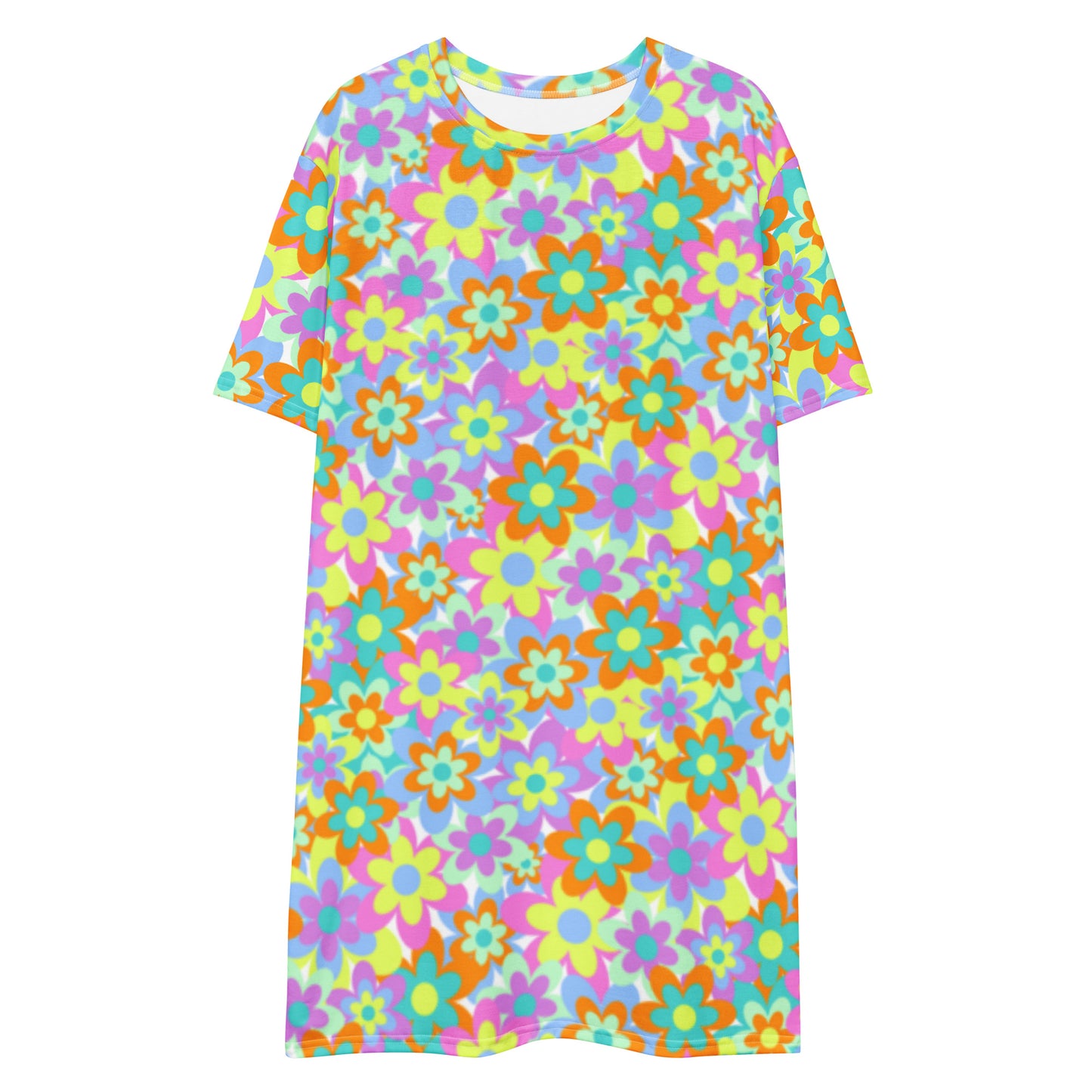 Crazy Daisy T-shirt Dress